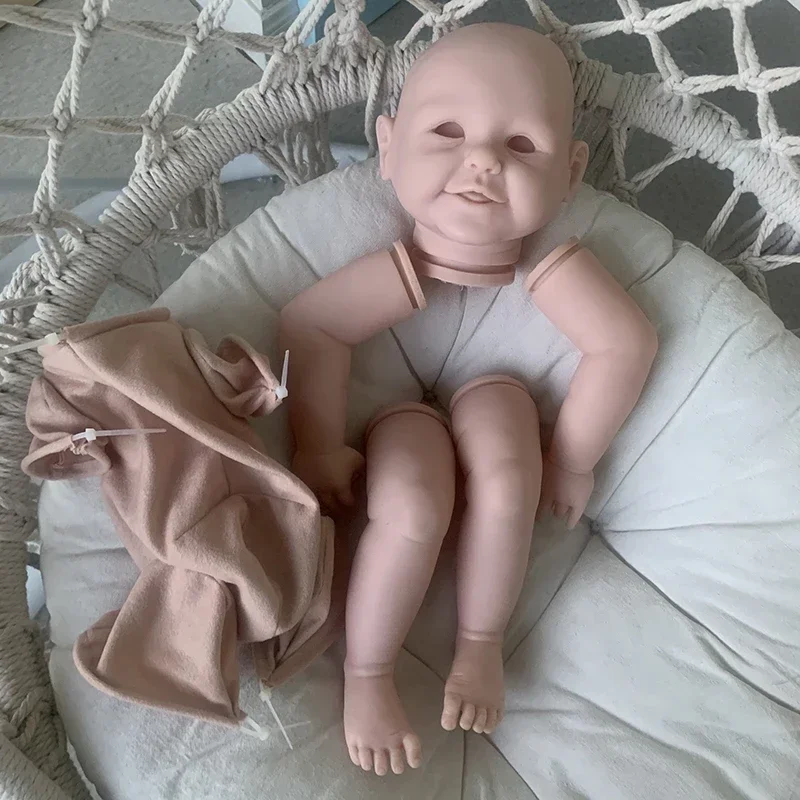 20inch Abigail Reborn Baby Doll Kit Realistic Baby Unfinished Fresh Color Doll Parts with Cloth Body and Eyes