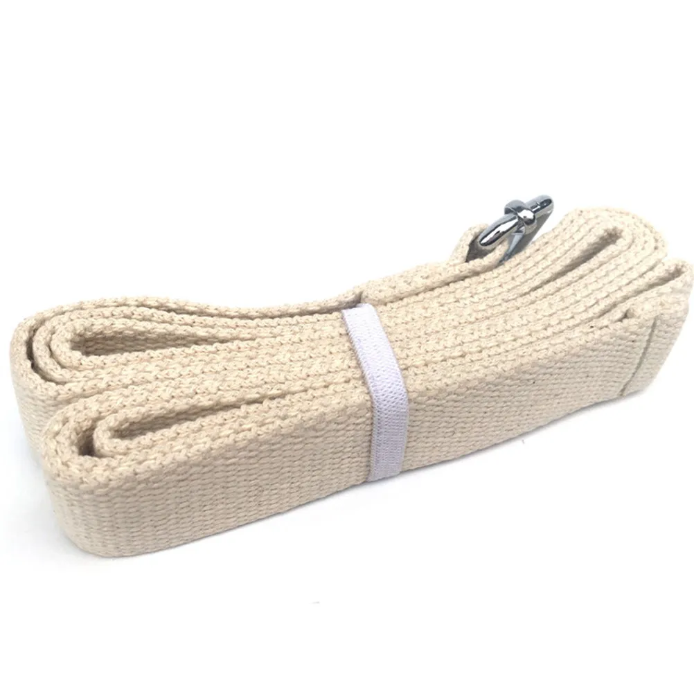 Cotton Yoga Stretch Strap Exercise Belt for Flexibility Range of Motion Deep Stretch and Muscle Training