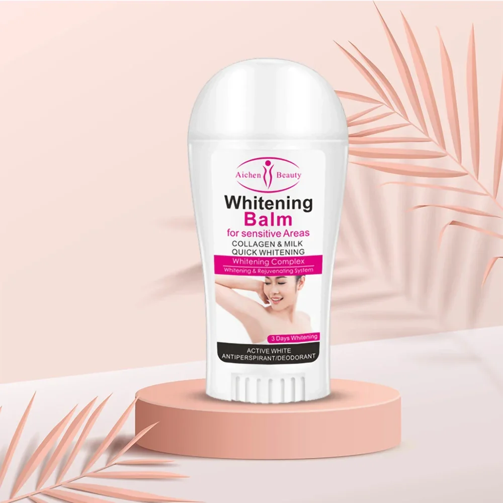 50Ml Whitening Balsem Deodorant Stick Verhelderende Oksel Huid Hydraterende Gladde Verwijdering Donker Strakker Huidherstel Poriën Lichaamsverzorging