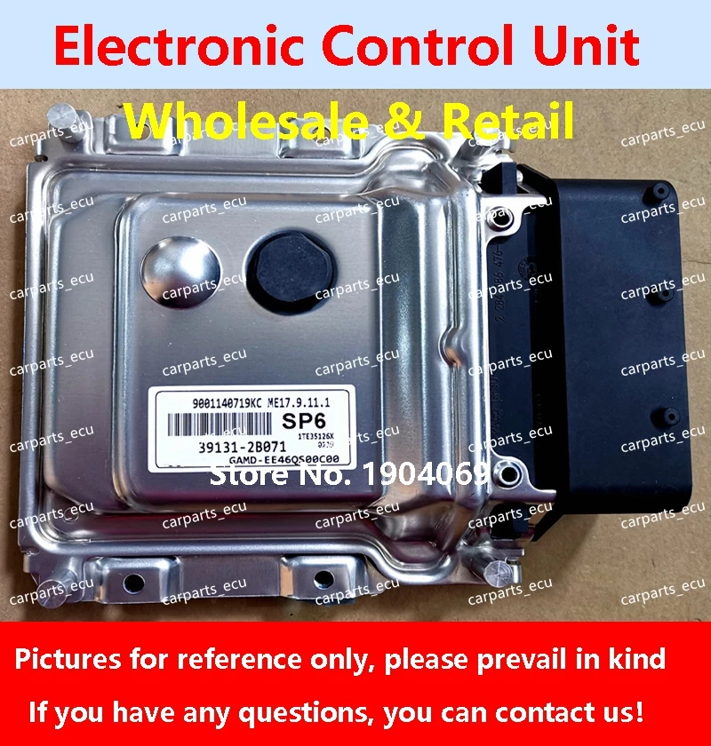 

39101-04500 BK5M/39104-03530 M27B/39111-04065 B60 For Hyundai KIA Car Engine Computer Board/ECU/ME17.9.11.1 39131-2B071 SP6