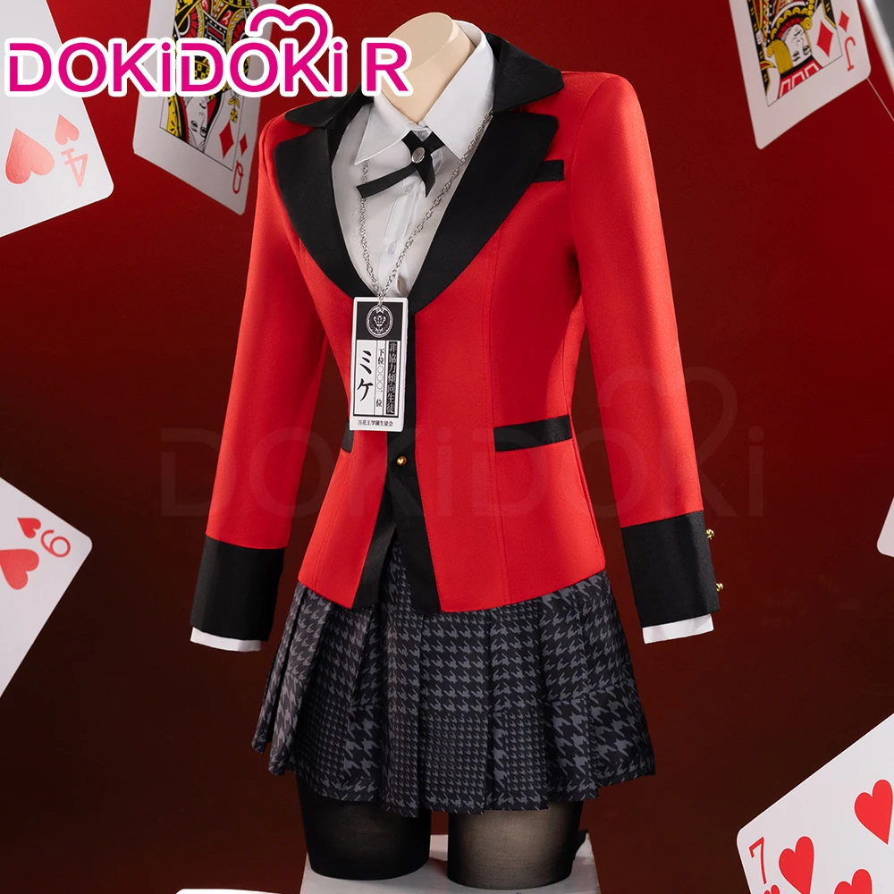 IN STOCK Yumeko Jabami  Cosplay Anime Kakegurui Cosplay DokiDoki-R School Uniform Costume Kakegurui Yumeko Jabami Halloween