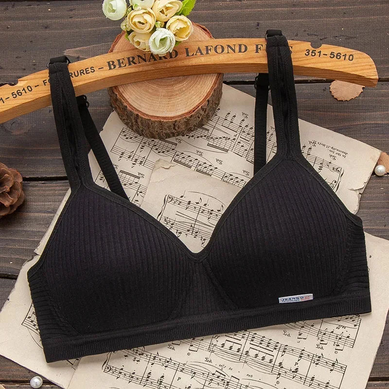 Young Girls' Bra Girls' Underwear Students' Bra Developing Period Thin Comfortable Without Steel Ring Bra image 2