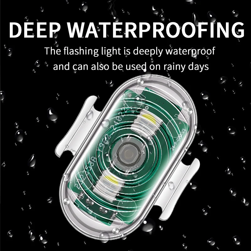 Newest 1 Pcs RGB Led Aircraft Strobe Lights LED Warning 8 Colors Aircraft Car Motorcycle Bicycle RC Drone Flash Indicator Lam