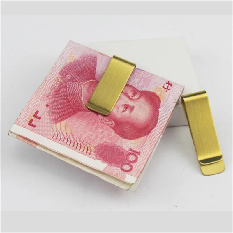 Banknote Folder Money Clip Cash Clamp Holder Portable Stainless Steel Metal Wallet Creative Business Banknote Folder