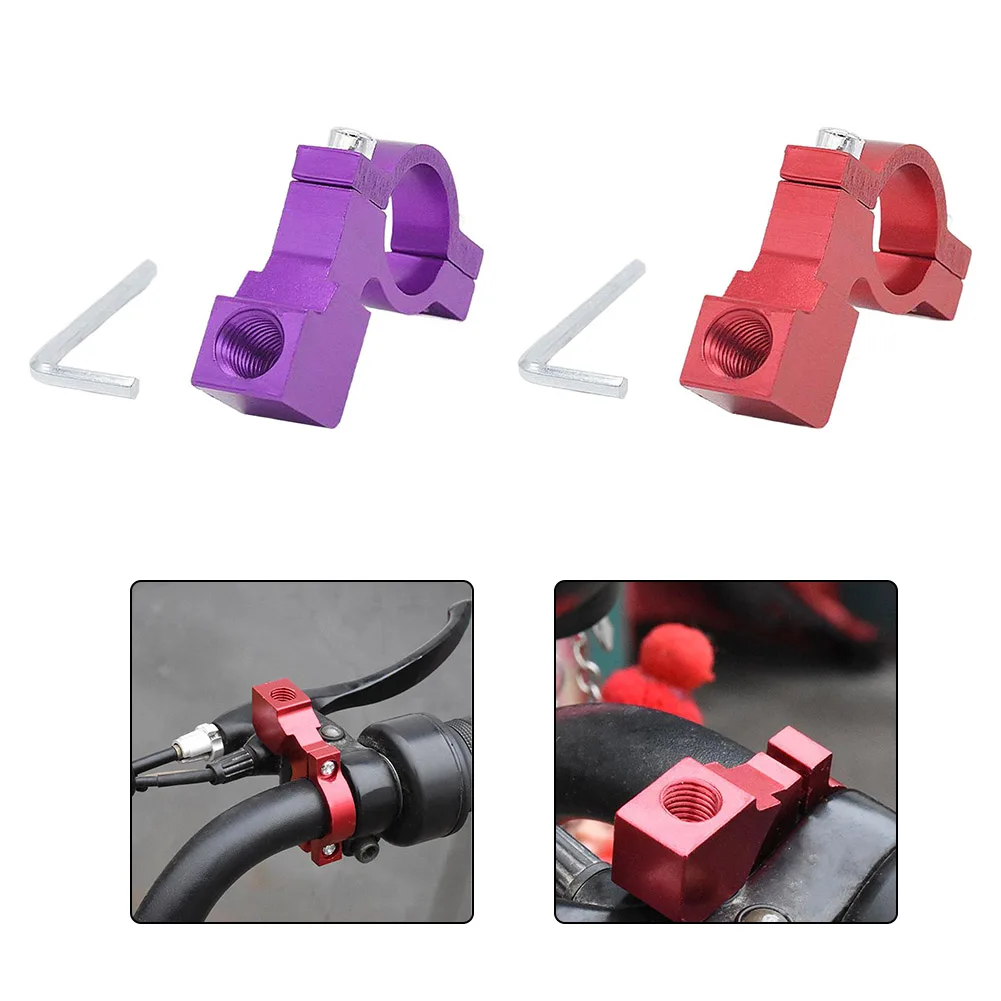 

Motorcycle Upgrade Purple Motorcycle Rearview Mirror Handlebar Mirror Support Bracket Direct Installation Type