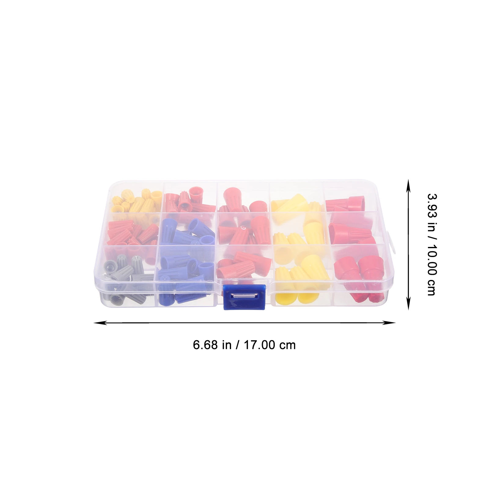 

102pcs Threaded Crimp Cap Wire Splice Connectors Electrical Spring Caps Connection Nuts Plastic Reusable Soldering Free