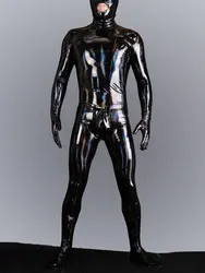 Cosplay Man Maid Latex Ammonia Catsuit PVC Men Costumes Club Zentai High Elastic Shiny Full Body Bodysuit Shapewear Sexiest Male