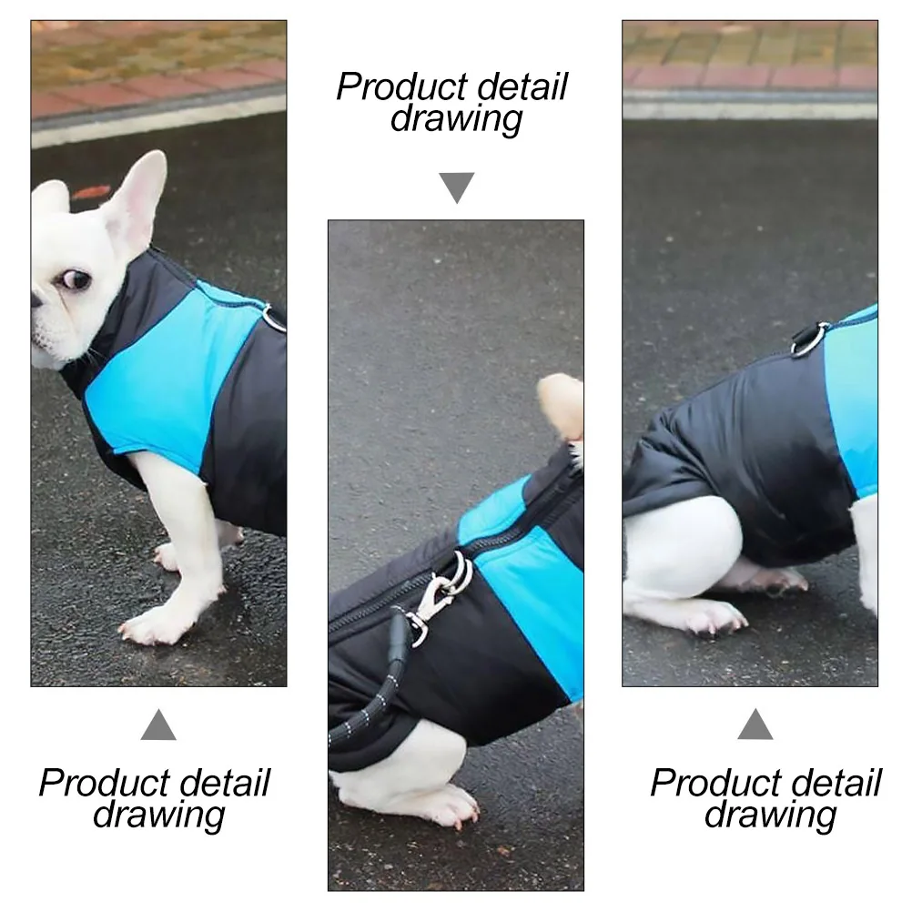 

Warm Puppy Coat Vest Coat Winter Costume Waterproof Cotton Pet Apparel For Cold Snowy Days Cute Canine Outfit