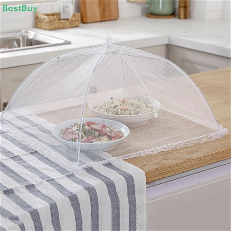 1PC Dining table cover vegetable cover home foldable table cover new dust and fly proof