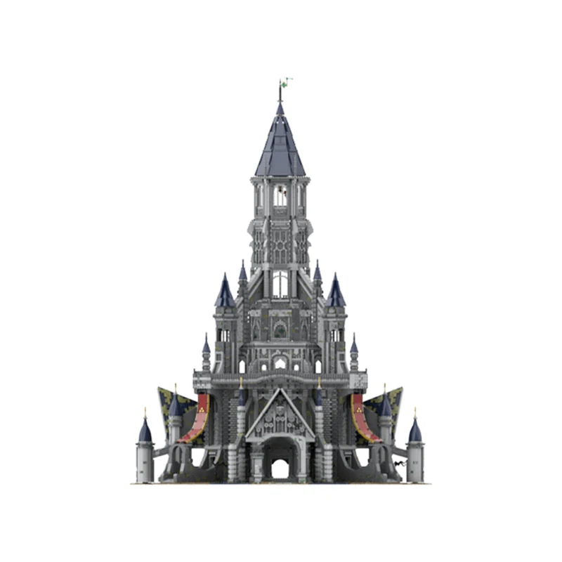 MOC-161243 Classic Game Scene Architecture Hyrule Castle Building Block Kingdom Legend Model Collection Display Brick Toy Gifts