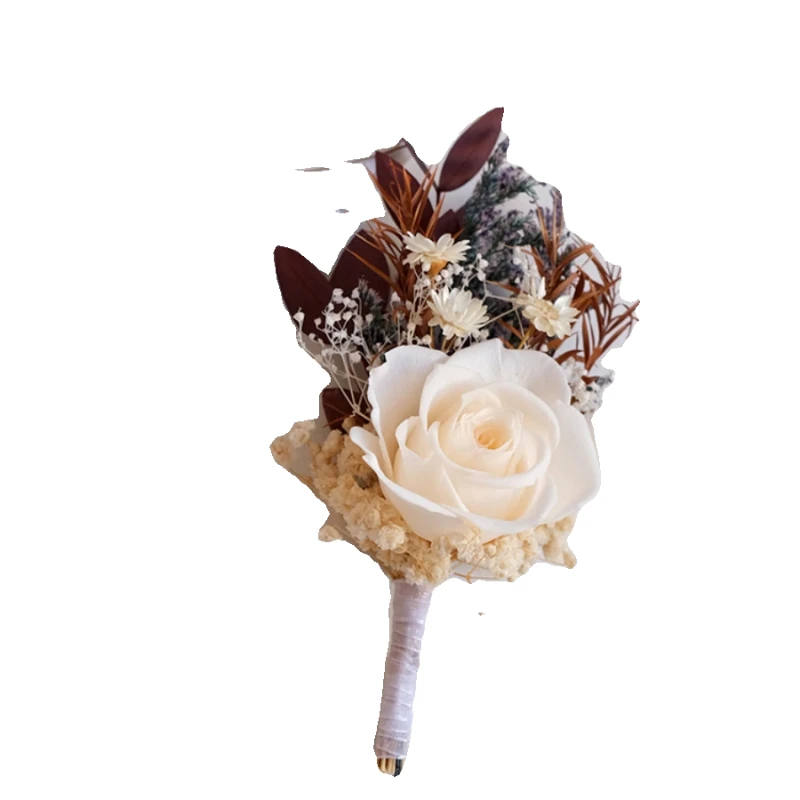 rose-corsage-wrist-flower-wedding-bride-groom-celebration-high-end-reception-accessories