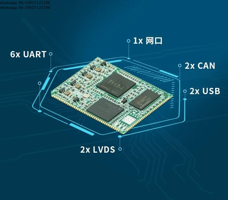 TLT113T113-i National Industrial Grade, Dual-Core ARM Cortex-A7 DSP