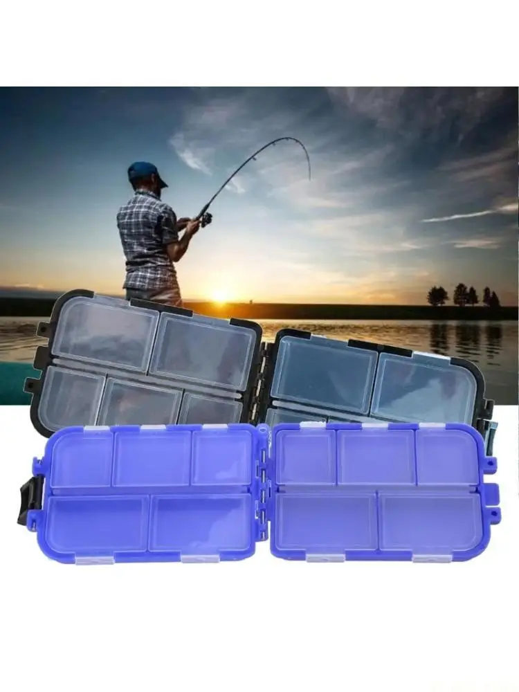

M5TC 10 Grids Fishing Lures Storage Box Hooks Organizers Baits Container Storage Case
