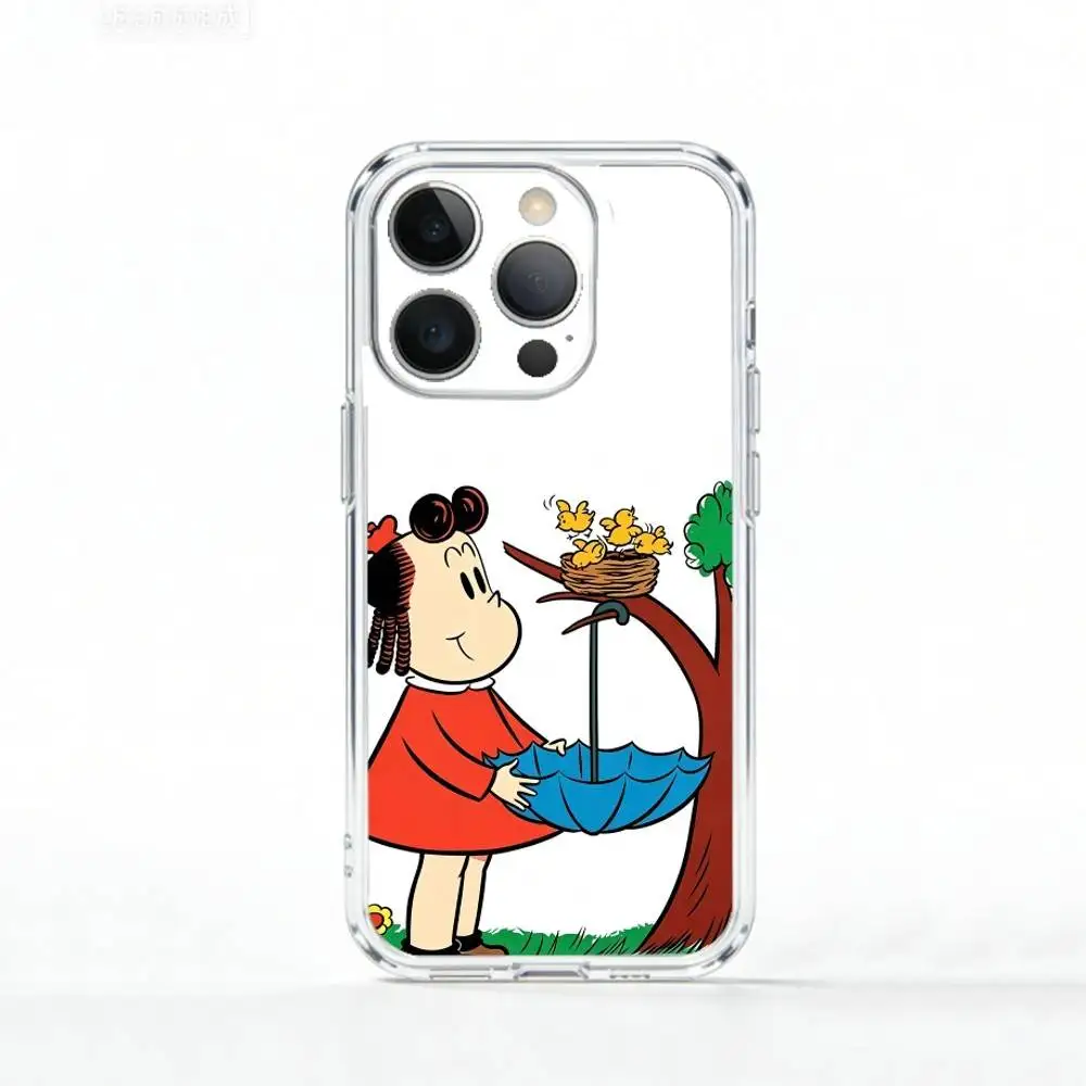 Cartoon The Little Lulu Show   Phone Case For iPhone 17 16 15 14 13 12 11 Mini Pro Max Plus Transparent Cover