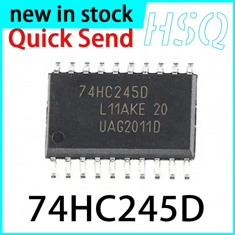 10PCS New 74HC245D 74HC245 Octal Bus Transceiver SOP-20