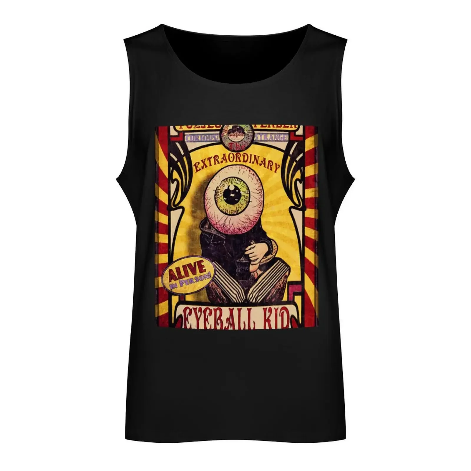 The Extraordinary Eyeball Kid: Sideshow Poster Tank Top Men's vest Men's summer clothes 2024