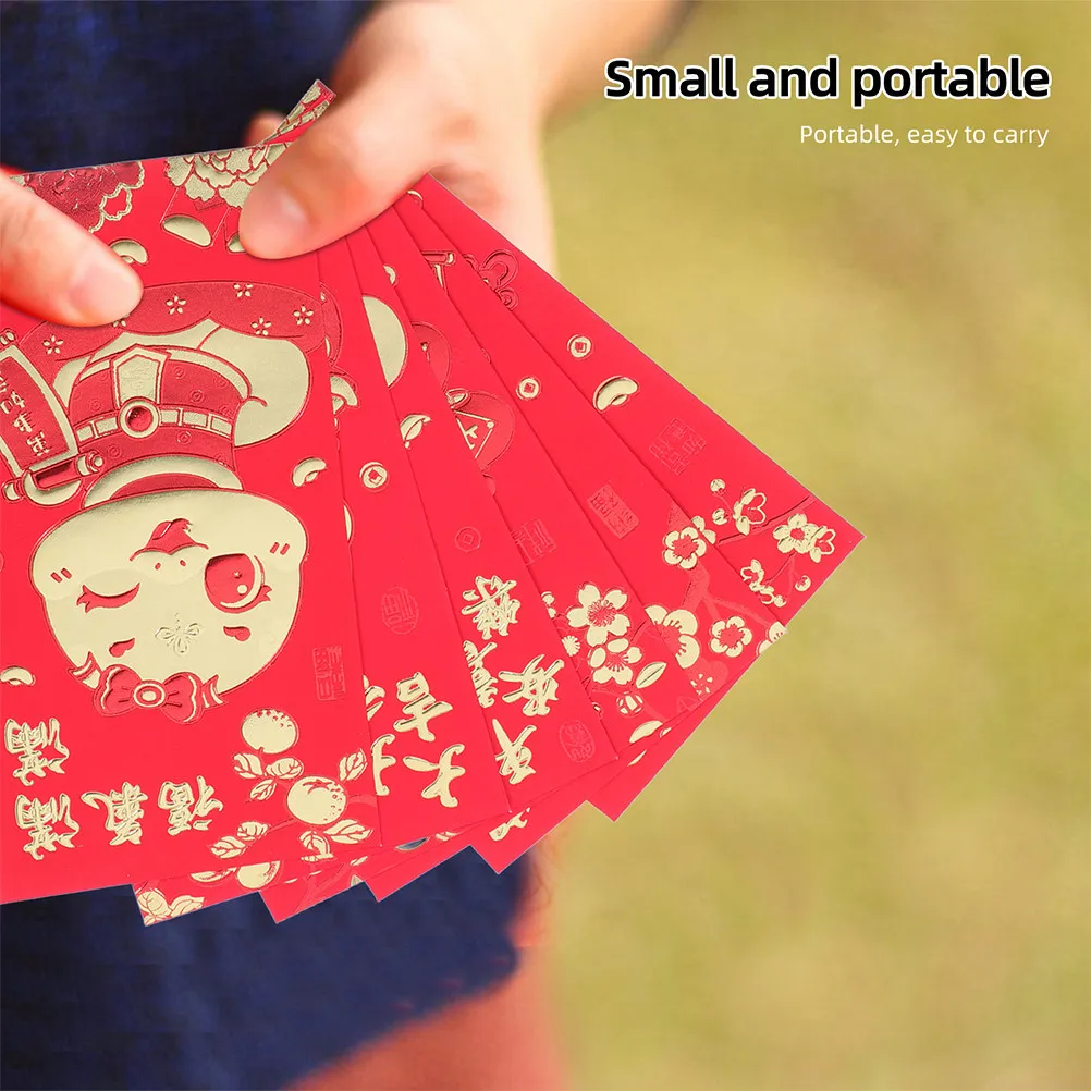 

60Pcs Chinese New Year Red Envelopes 2025 Snake Year Money Envelopes Lightweight Portable Fancy for Wedding
