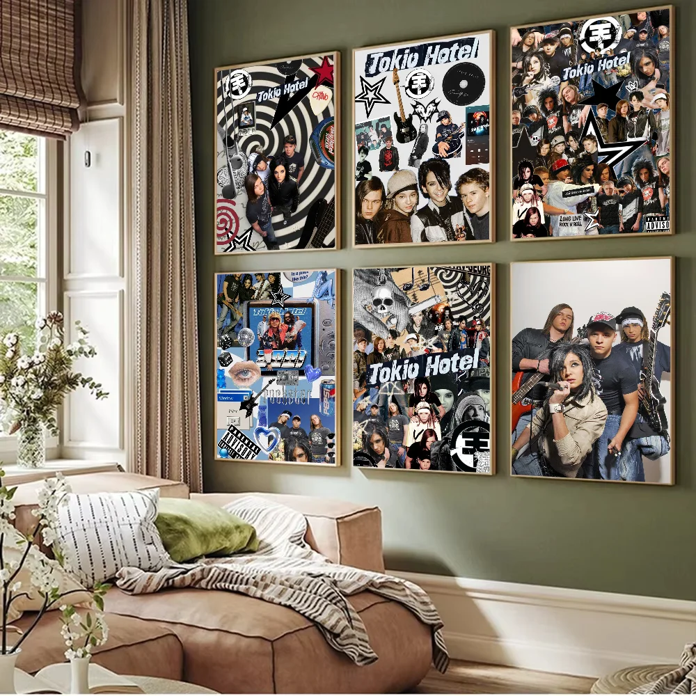 Tokio Hotel Band Poster Prints Artwork festival Bedroom Club living room Home Deco