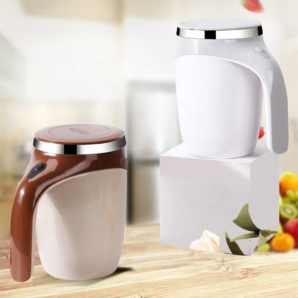 Magnetic Automatic Stirring Coffee Mug Stainless Steel PP ABS Battery Operated Self Mixing Cup for Tea Milk Protein Shakes Leak