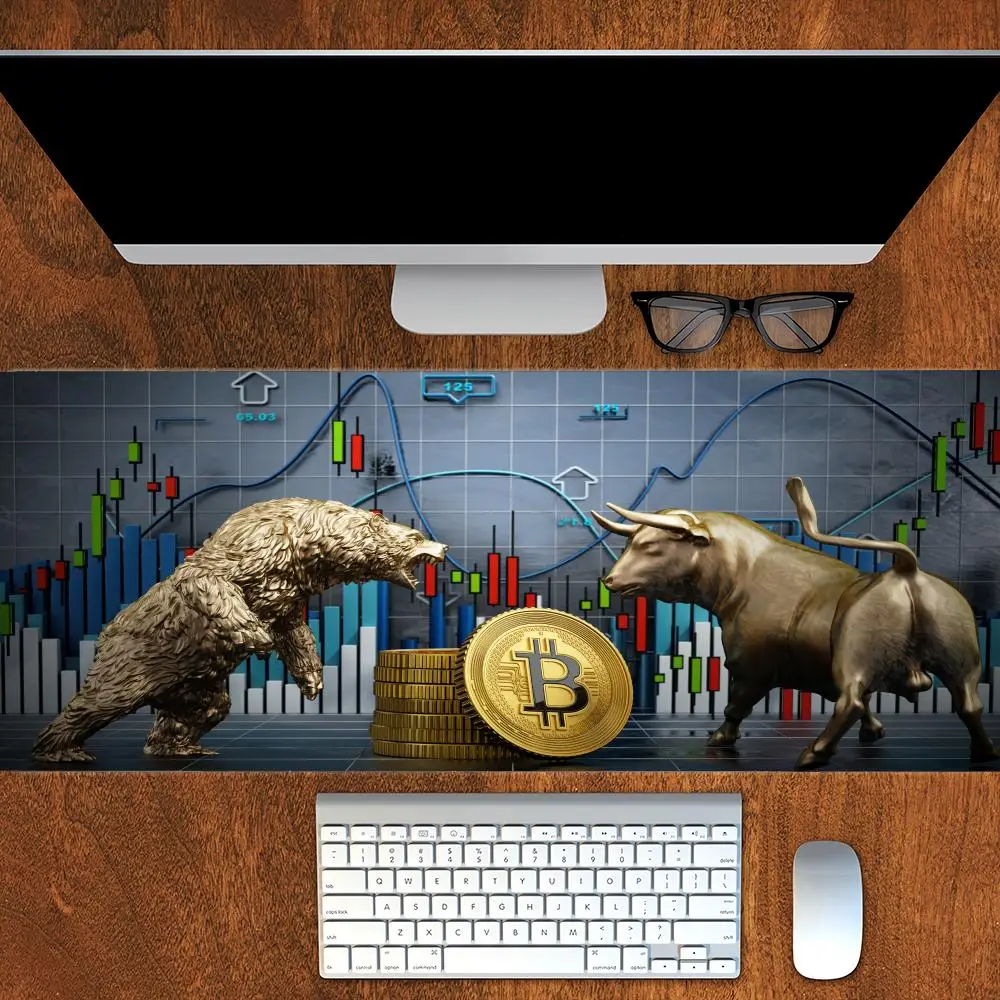 Product Chart Mode Gaming Mouse Pad Stock Market Forex Coin Trader Table Pad Investor HD Candlestick Pattern Art HYBXXC