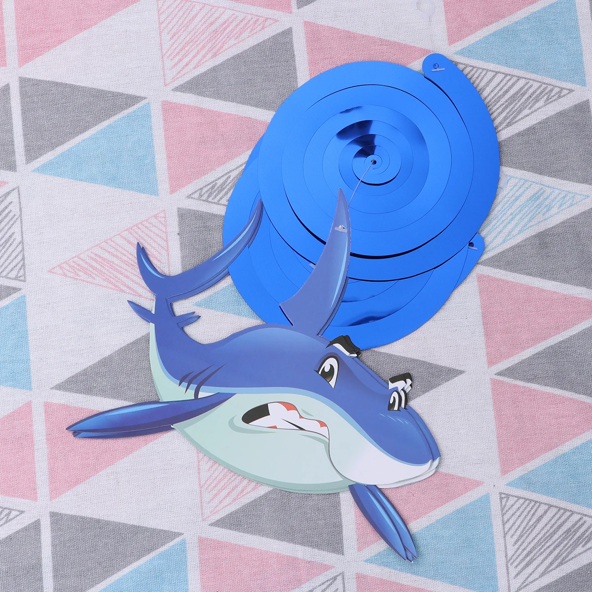 

30Pcs Party Swirls Shark Decor Hanging Spiral Set Safe Paper Material for Birthday Gathering Indoor Outdoor Decoration