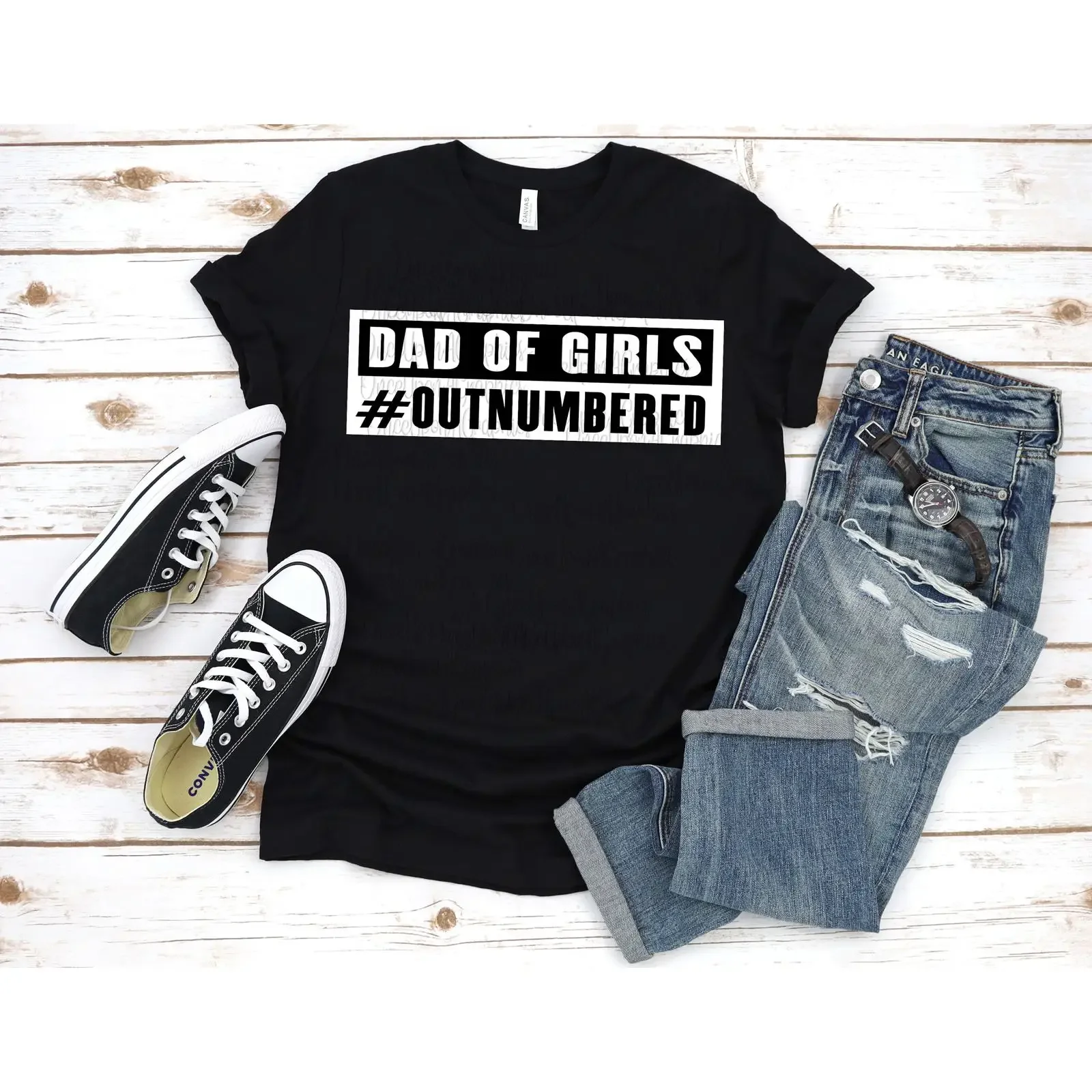 Dad of Girls SVG Father amp 39 s Day T Shirt Design Digital Download vintage Washed Breathable Soft Stylish homme fashion