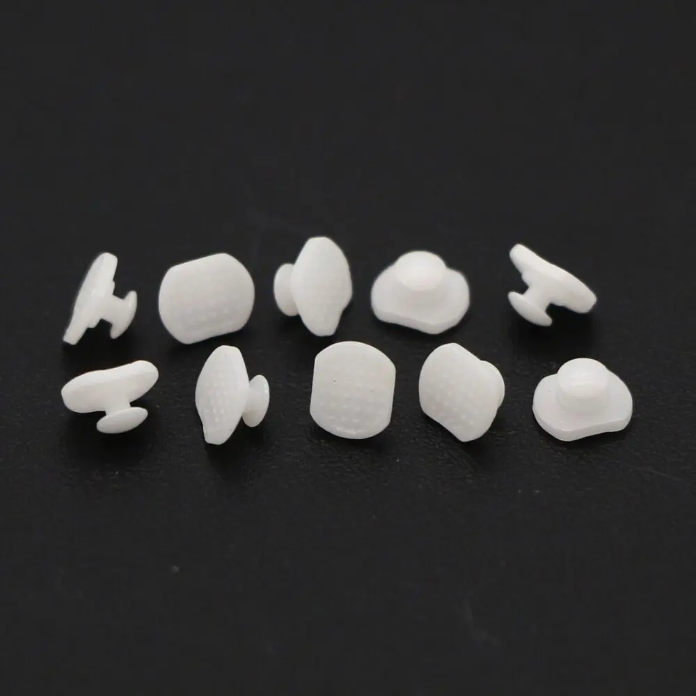 50Pcs Dental Orthodontic Ceramic Lingual Button Bondable Round Rectangular Base