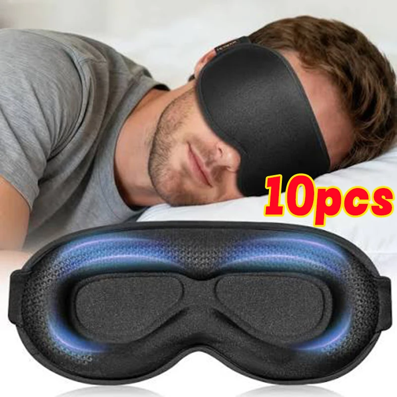 3D Black Full Shading Sleep Mask Relaxing and Zero Pressure Soft and Breathable Nap Mask To Relieve Eye Fatigue
