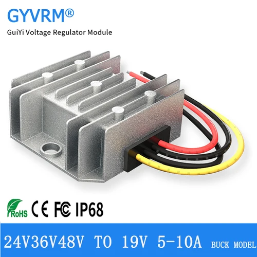GYVRM-fuente de alimentación para ordenador portátil, regulador de voltaje de 190W, 36V, 48V a 19V, 10A, DC-DC, 24V a 19V, 10A