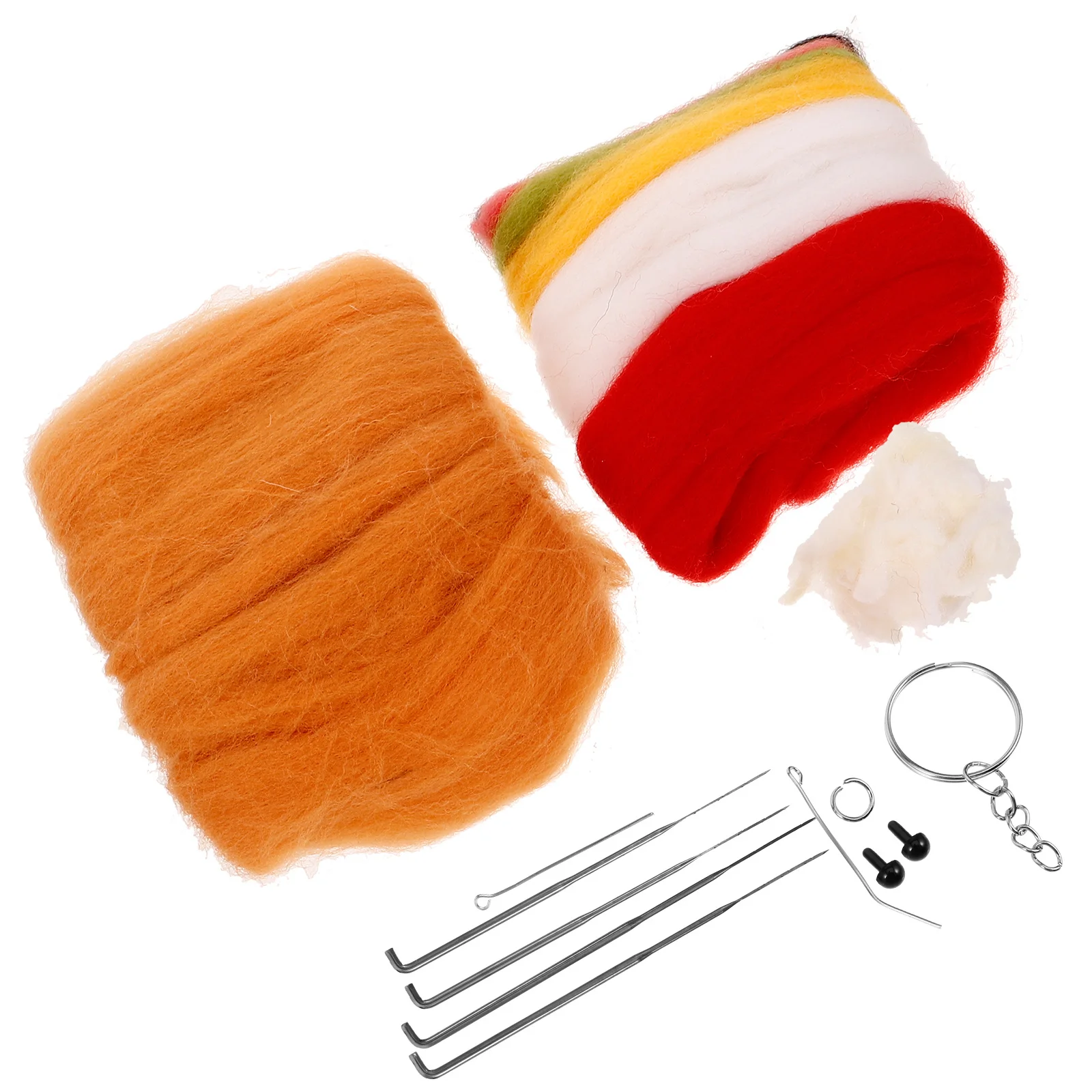 

1Set Wool Felt Hanging Ornament Needle Felting Kit Convenient DIY Punch Needle Supplies Household Felting Set Craft Tools