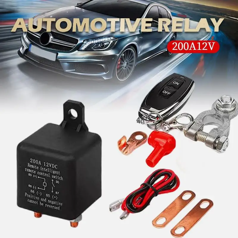 

Автомобильное реле 200А с дистанционным управлением, беспроводной выключатель питания, изоляционное реле