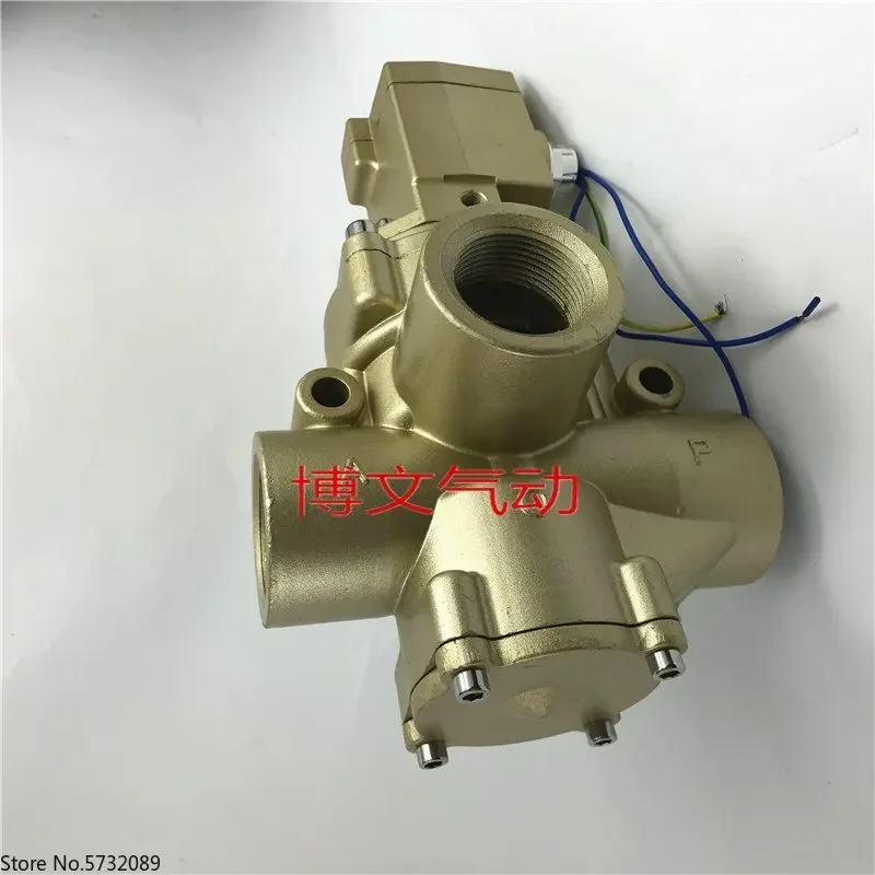 صمام التوقف K23JD-40W-L صمام الملف اللولبي العكسي ثنائي الموقف ثلاثي المواضع DN40 خيط 1.5 بوصة #2