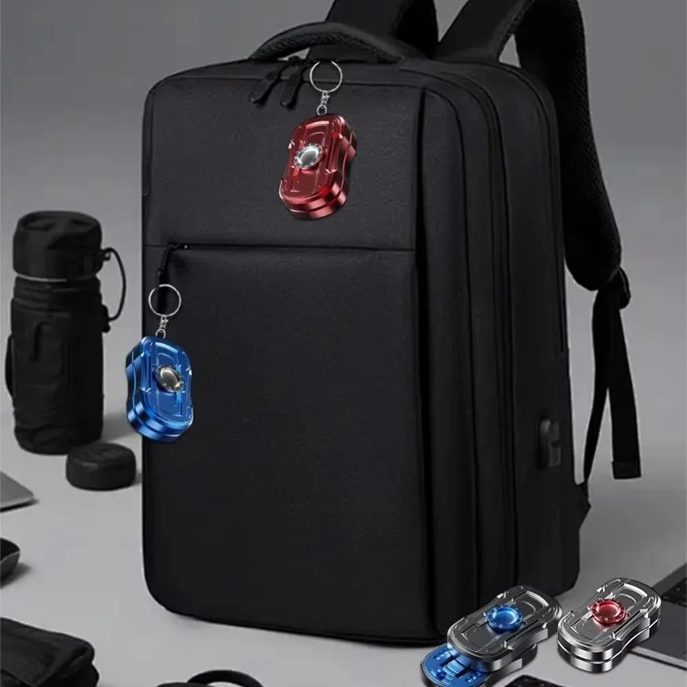 Fingertip Gyro Mechanical Fidget Keychain Portable Slider Slider Fidget Push Fidget Reduce Pessure