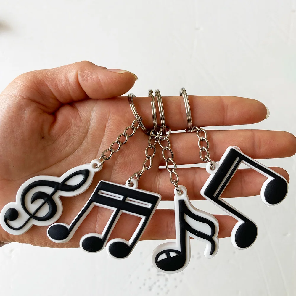 12 Pcs Musical Note Key Chain Acrylic Music Keychain Music Gifts Music Symbol Music Party Favors Choir Music Theme Party Decor