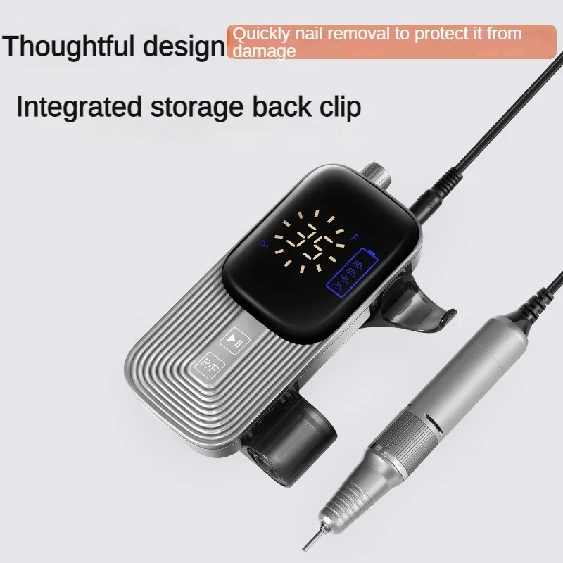 Oplaadbare nagelboor 35000 RPM manicuremachine Professionele draadloze elektrische nagelboormachine voor nagels