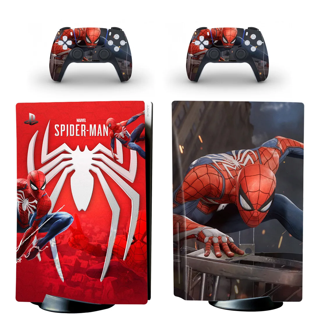 New Spider Limited Edition PS5 Disc Skin Sticker Decal Cover for Console Controller PS5 Standard Disk Skin Sticker Vinyl