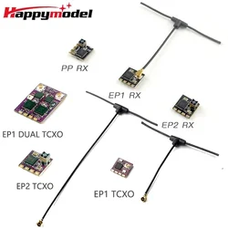 HappyModel EP1 / EP1 TCXO / EP2 / EP2 TCXO / EPW6 TCXO / EP1 DUAL TXCO 2.4G ELRS Nano Long Range RX per RC FPV Long Range