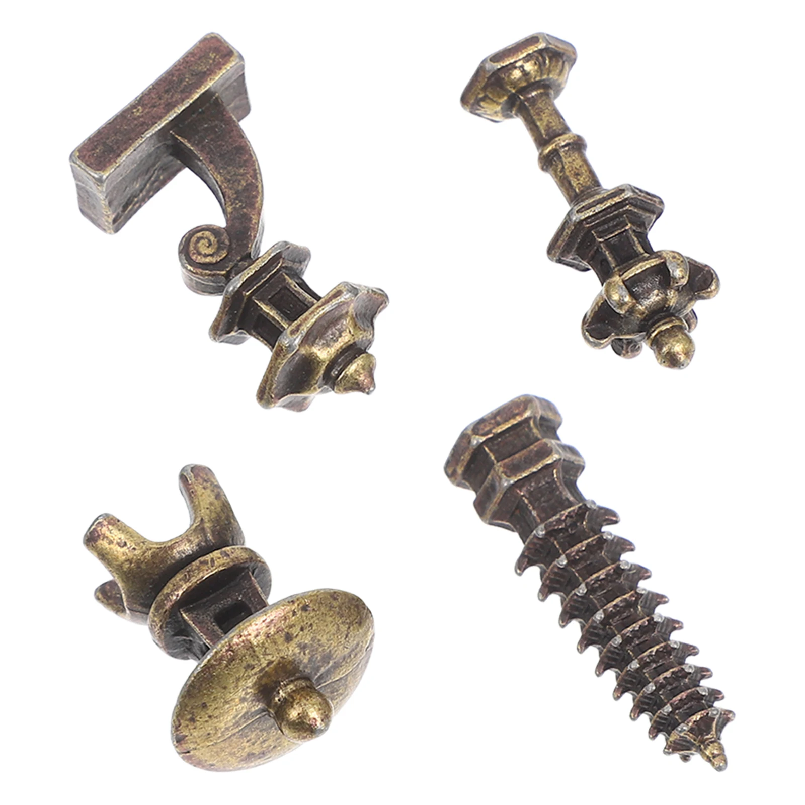 

4pcs Micro Landscape Architecture Retro Ancient Tower Statues Mini Zen Garden Decor Home Ornament Traditional Building Scenery