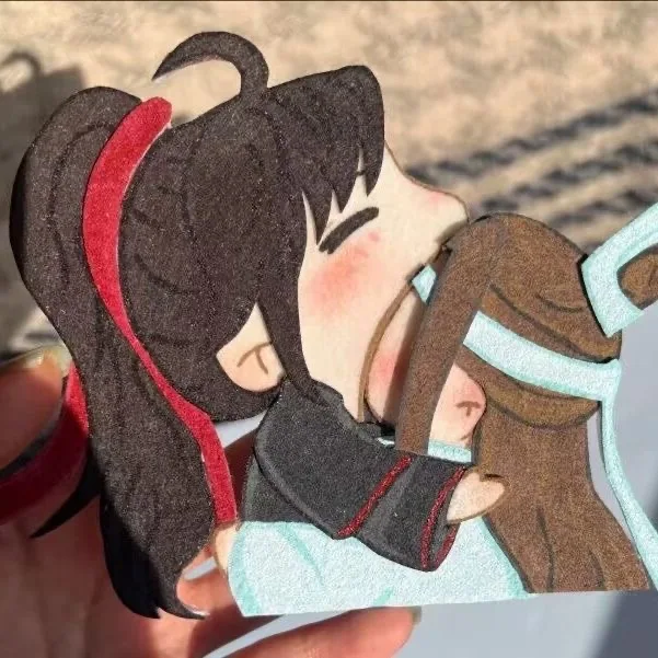 Master Wei Wuxian and Lan Wangji, the founder of the Demon Road, cute non-woven fabric finished bags, keychains, and pendants
