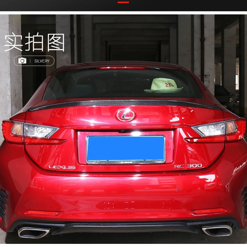 For lexus RC 300 200t RC350 Spoiler 2015 2016 2017 RC200 Carbon Fiber Rear Trunk Wing Spoiler Carbon Fiber