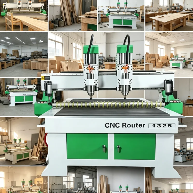 Customized Industrial CNC Router Wood Carver Engraver for High Precision 3D Milling on Wood and Acrylic Materials