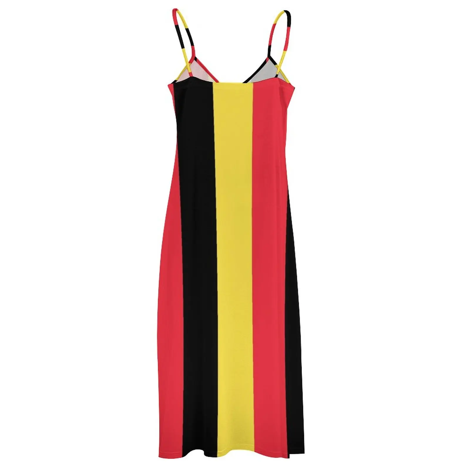 Ärmelloses Kleid mit belgischer Flagge Luxus abendkleider ästhetische Kleidung