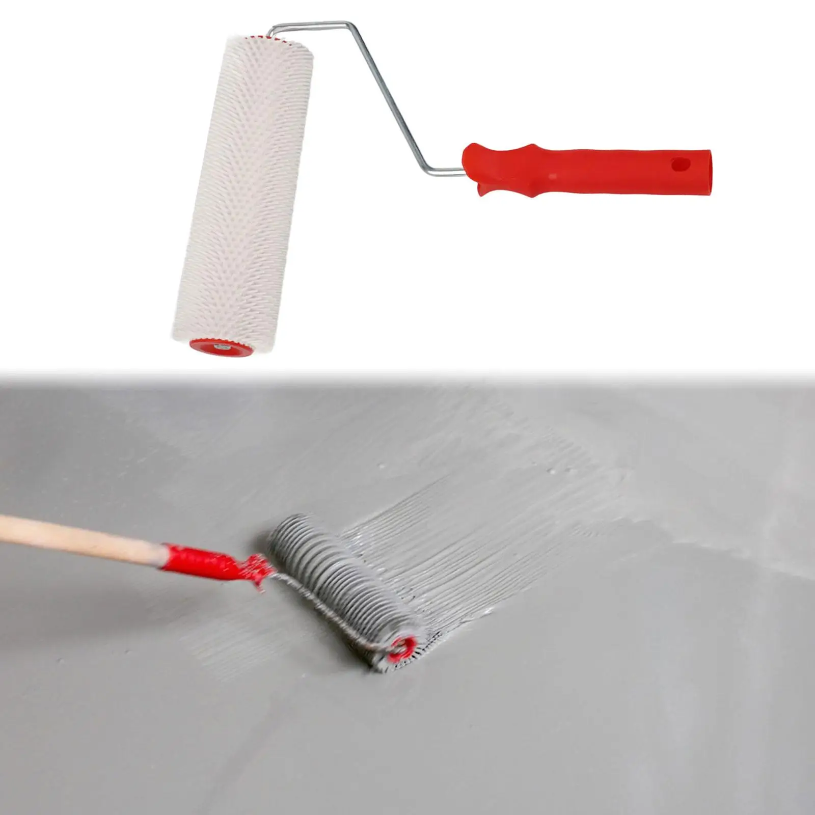 Professional Defoaming Spike Roller for Smooth Leveling of Cement and Epoxy Floors Universal Use