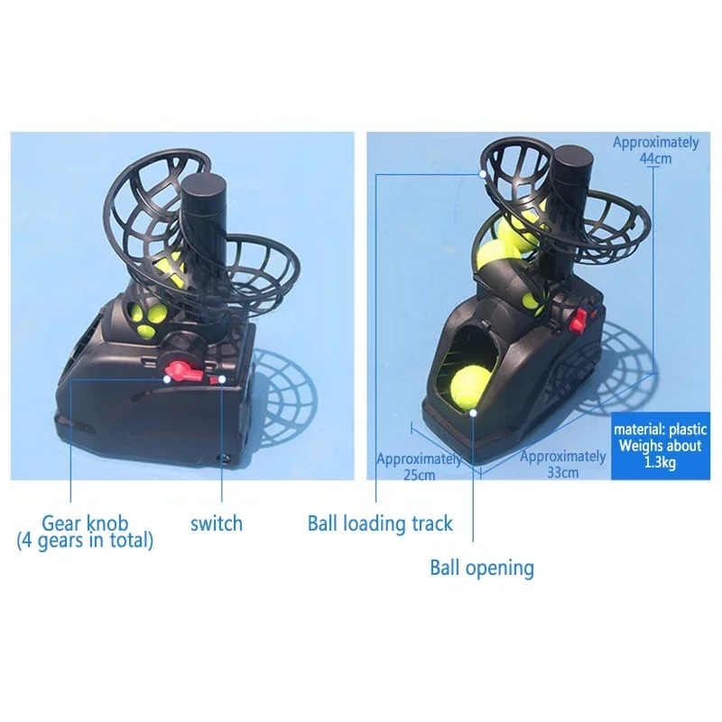 Self-help Single Practice with Net Catcher Tennis Tossing Machine  Training Assist