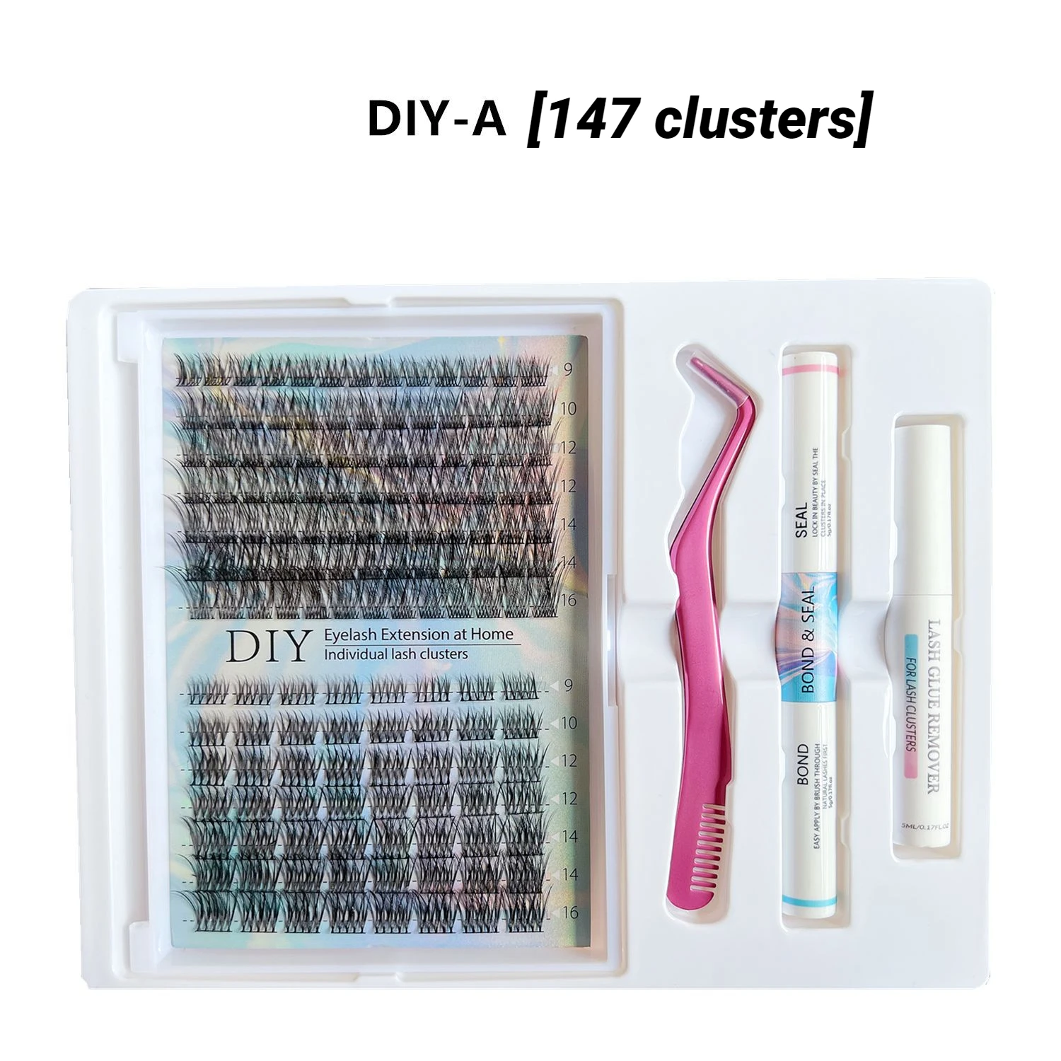 Dicke selbst transplantierende falsche Wimpern, einzelner Cluster, 30 d40d, DIY Wimpern verlängerung