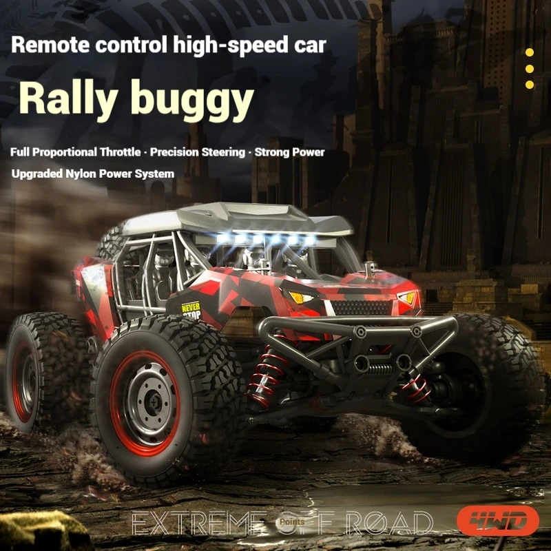 

Brush full proportion four-wheel drive high-speed rally electric off-road vehicle RC CAR brush desert card boy toy birthday gift