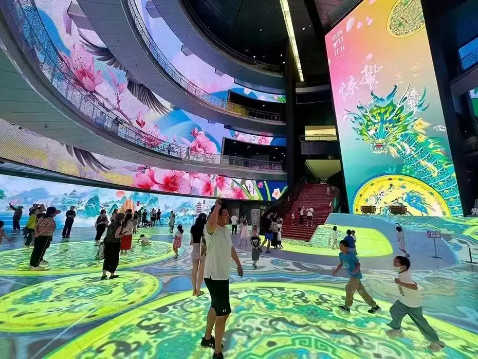 Interactive LED Floor Display P2.5 with Motion Sensor Dynamic Corridorile for Advertising Exhibition Auto Exhibition