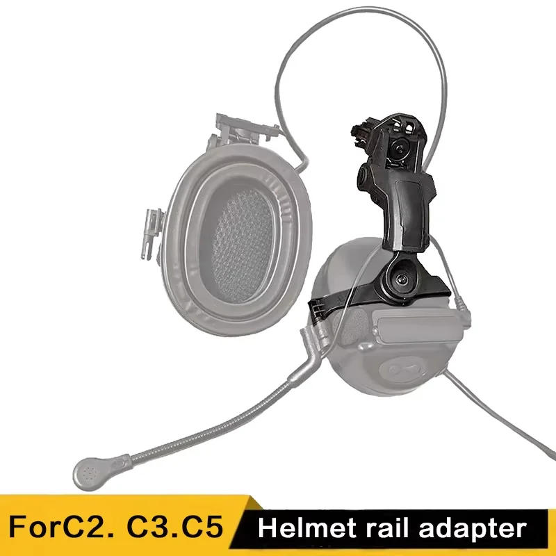Helm-Kopfhörerhalterung. C2 Kopfhörer-Schienenadapter. Gilt für Operation Core Arc und das Wendy M-Lok Rail Team