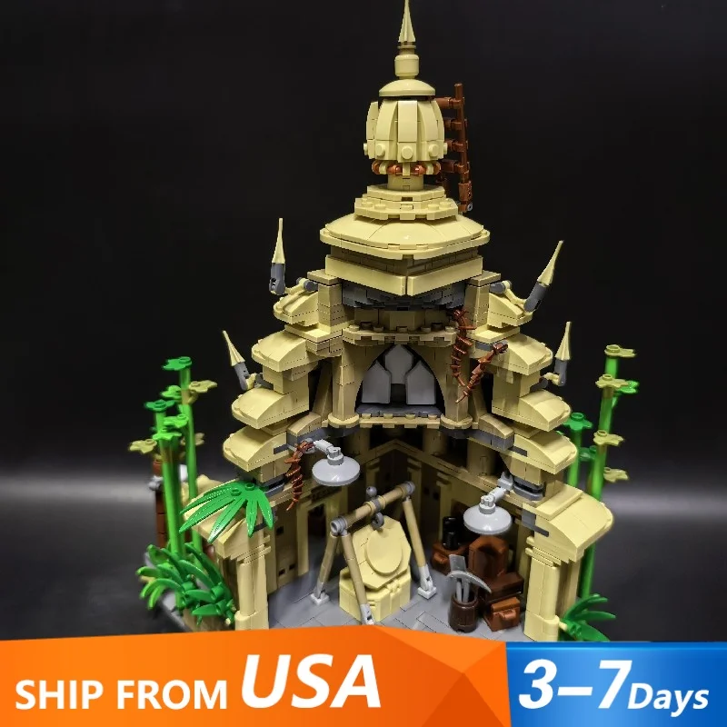 

1819PCS Temple Shop House Buildings Sets, City Apartment Store Architecture Modular Buildings Blocks Model Kit, Gift