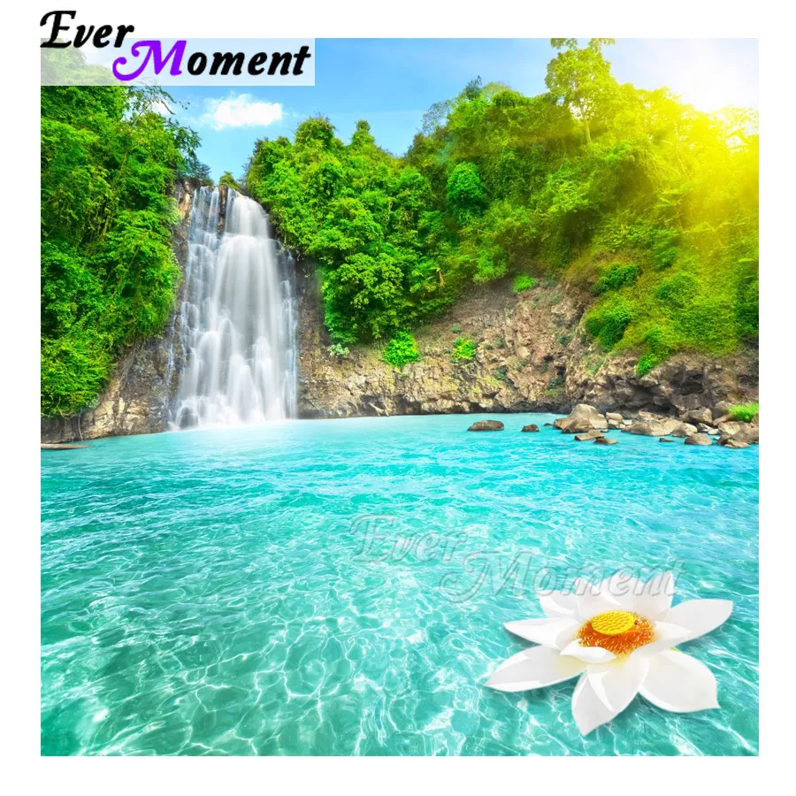 

Алмазная картина Ever Moment, картина со стразами, полная квадратная круглая дрель, украшение в виде водопада, алмазная вышивка ASF1483